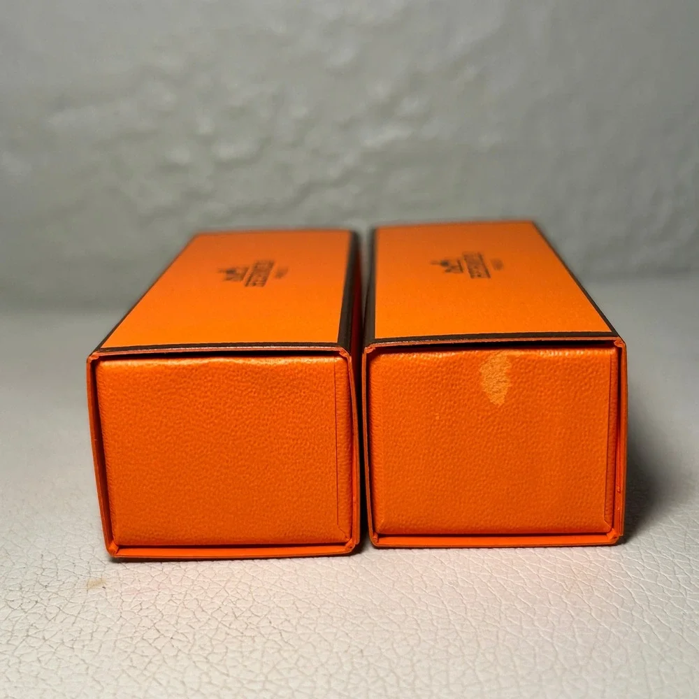 Hermes Paris Orange Box Set of 2 Small Gift Presentation Jewelry‎ Packaging